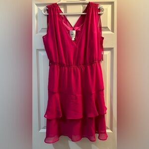 Sam Edelman Women’s dress, magenta pink, new with tags, 100% polyester, w/ liner